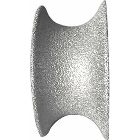 Gelötete Diamantschleifscheibe für Marmor, Glas und gerillte Kanten Schleifscheibe für Quarz, Stein und Platten halbkreisförmige Schneide konkave Schleifscheibe. Schleiftiefe: 30 mm (1/5)