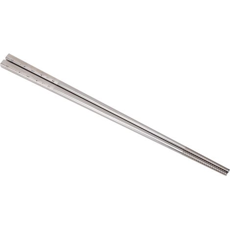 Baguettes En Acier Inoxydable - Motif Gravé - Pour Sushi Et Nouilles - 1 Paire (1/2)