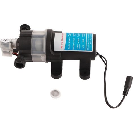 Pompa di sovralimentazione autoadescante professionale automatica a bassa rumorosità, mini membrana elettrica con filtro rimovibile, DC12V 80W – Alta resistenza, fai da te, officina, edilizia, install (1/5)