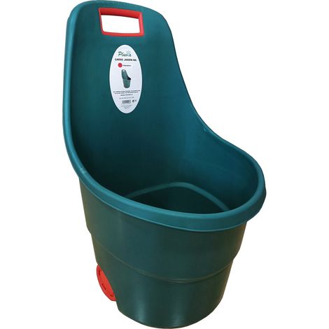 Chariot de jardin Pluvia roues vertes 88,5x57x53 cm 48 l