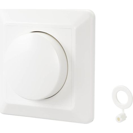 Sygonix SY-4697886 Dimmer rotativo, Dimmer universale Adatto per lampadina: Lampadina alogena, Lampadina LED, Lampadina