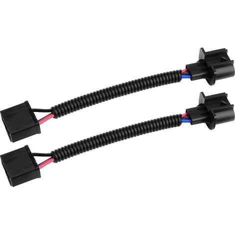 Jeffergarden Adaptateur H4 femelle vers H13 mâle, Kit de câbles de Conversion de phare, 2 pièces-DOU