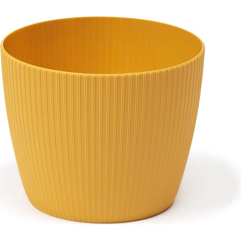 Pot de fleurs en plastique jaune Lamela 26 cm x 26 x 21 cm 1 pc.