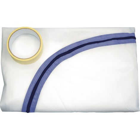 Porta di protezione dalla polvere 1 telo/1 rotolo di nastro adesivo Telo 2,2x1,1 m/Rotolo 7 m x 25 mm