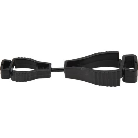 AT-1 Arbeitshandschuhhalter mit Anti-Verlust-Clip, praktischer Halter für Sicherheitshandschuhe, schwarzer Befestigungsclip. (1/5)
