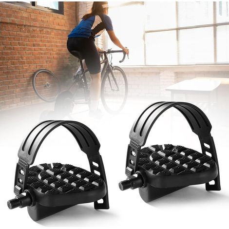 Pédales de Vélo de Route Réglables,1 Paire de pédales de Rechange pour vélo d'appartement,Coppia di Pedali per Cyclette,Antidérapantes pour Vélo d'Appartement,de Montagne et d'exercice (1/5)