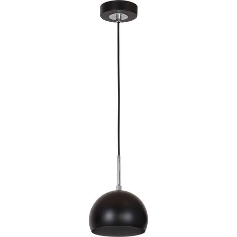 Lampada a sospensione nera cromata Cool Luminex E27 15W