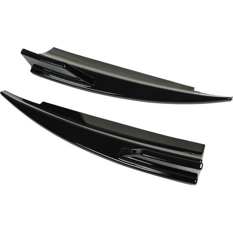 2 Stück Heckstoßstangen-Seitenteile links und rechts, glänzend schwarz, Ersatz für Mercedes-Benz CLA-Klasse C117 CLA45 AMG Line 2013–2019 (1/5)