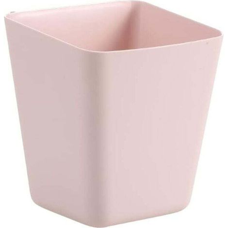 Étagère Suspendue de Bureau avec Porte-Stylo et Boîtes de Rangement Rose Ensemble 3 Pièces