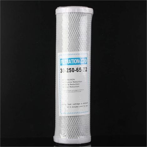 Système de Filtre à Eau, Filtre à Eau à Charbon Actif de Remplacement 10 Pouces for Toute la Maison RO CTO 5 microns (1/3)