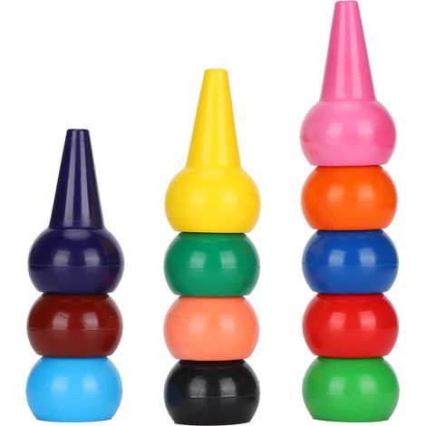 Ensemble de crayons de couleur 3D pour enfants, à modeler avec les doigts (1/5)