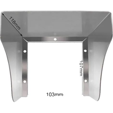 Copripresa, acciaio inossidabile, design resistente alle intemperie, 125 mm (1/2)