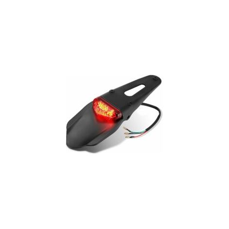 Adecuado para luces traseras LED para motocicletas Lntyq con guardabarros, aplicable a motocicletas KTM XR250 XR400 XR650 WR250F WR450F CRF250X CRF450X serie CRF, luz trasera para guardabarros, rojo Y