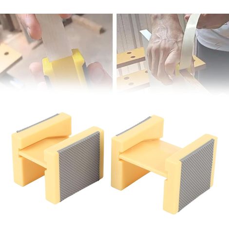 Support de Bande de Bord 2PCS, 2 Tailles ABS PVC Non Glisser Le Dispositif d'alignement d'alignement du Ruban de Bord pour Les Planches en Bois en Coin (1/5)