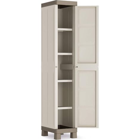 KETER EXCELLENCE armadietto armadio alto tutto piani plastica 45x33x185h cm (1/2)