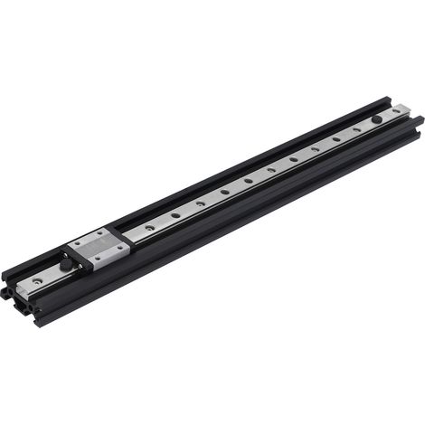 Profilé linéaire en aluminium noir 12H type V 2040 pour imprimante 3D et machine CNC (400 mm)