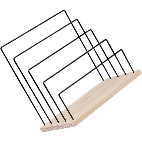 Présentoir à Boucles D'oreilles en Fer Noir 5 Étages, Support de Rangement pour Bijoux Base Stable, Organisateur Pratique pour Coiffeuse, Table de Chevet et Salle de Bain, (1/5)