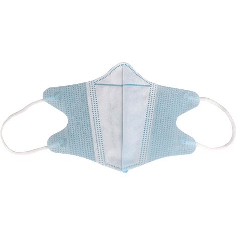 Lot de 10 Masques de Protection 3D Jetables pour Adultes, Couleur Orange, Anti-Poussière, Usage Unique (1/5)
