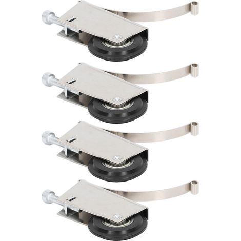 Système de poulies à came pour porte coulissante (4 pièces), en acier inoxydable, silencieux et robuste, diamètre 40 mm. (1/5)