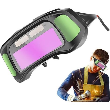 Lunettes de soudage Lunettes de soudage avec protection UV - Lunettes de découpe pour chalumeau, lunettes de soudage, lunettes de protection oculaire anti-éblouissement pour le meulage plasma (1/5)