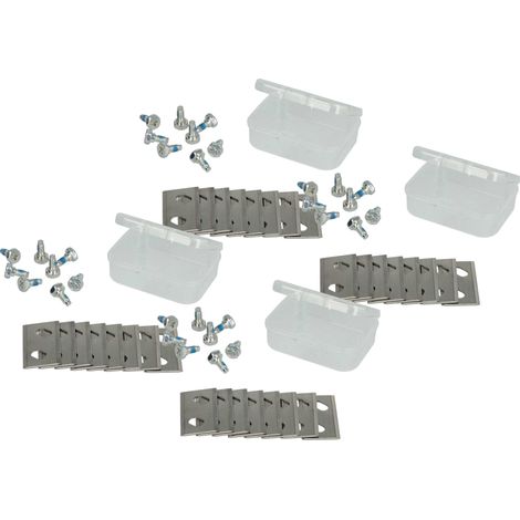 vhbw 24x Replacement Blade compatible with Cub Cadet XR5 4000, 3000, 2000, 1000 Cordless Lawnmower - Cutter Blades, Silver, chrome-carbon steel