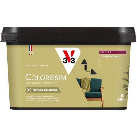 Peinture murale intérieure Colorissim® V33 Tige de roseaux Velours 2L