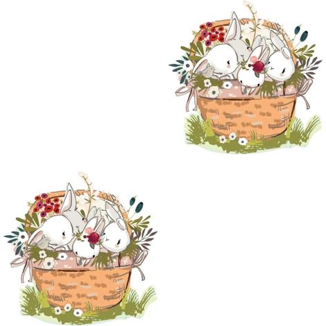 2 Pièces Autocollant De Fenêtre De Pâques Trousses Décor De La Maison Décoration Briller Mur De Dessin Animé Lumières Féériques Pendaison De Crémaillère Fausses Plantes (1/5)