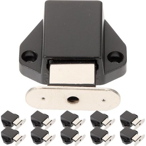 Lot de 10 Loquets Magnétiques Noirs (1/5)