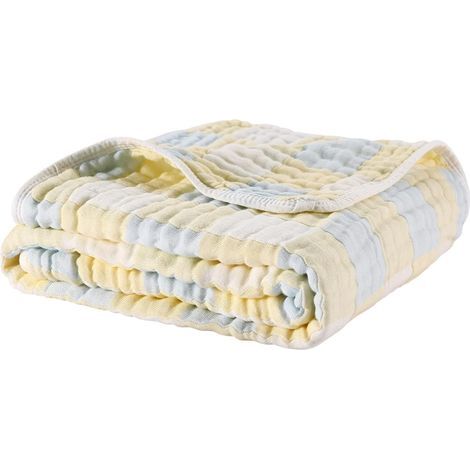 Serviettes de bain en mousseline de coton super doux, serviettes de douche de luxe pour salle de bain, 105 x 105 cm (1/5)