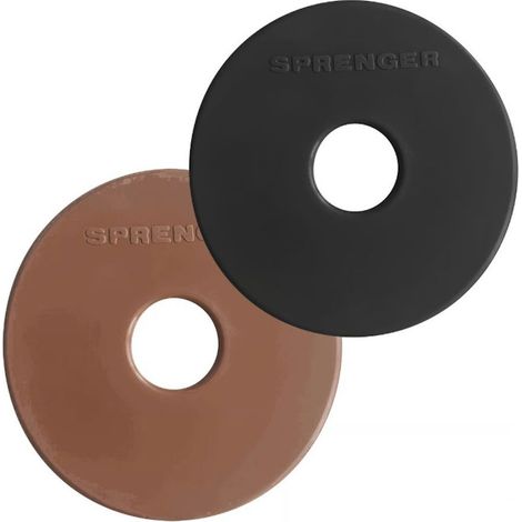 marrone - Rosette per morsi in silicone mm 95