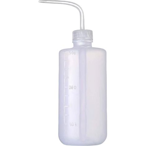 Bouteille d'irrigation, arrosoir pour plantes d'intérieur, flacon pulvérisateur, flacon de rinçage en plastique pour extensions de cils, lavage oculaire, laboratoire de tatouage (1 pièce) (1/5)