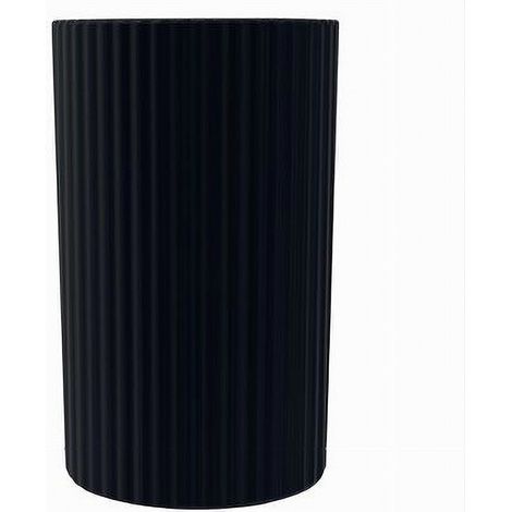 Cleafe - Bicchiere Porta Spazzolini Grigio Scuro Rigato Accessori Per Arredo Bagno 79171 - (1/3)