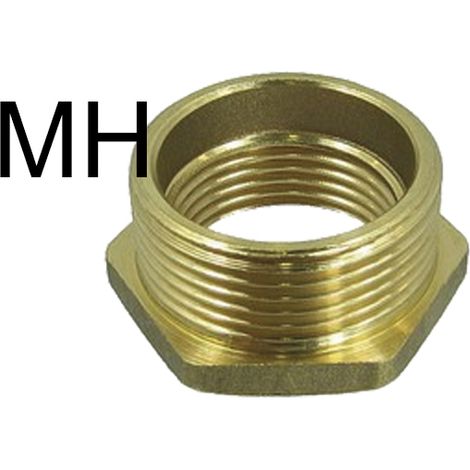 Réduction hexagonale en laiton 1-1/2 m x 1 H A-312