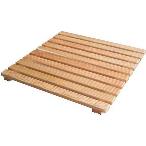 Plataforma de ducha de madera 59x59 h 4,5 Lujo Extra