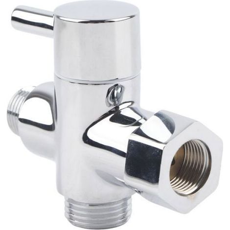 3way faucet diverter valve bathroom shower parts pour handheld showerhead fixed spray head3/8 water separator d (1/5)