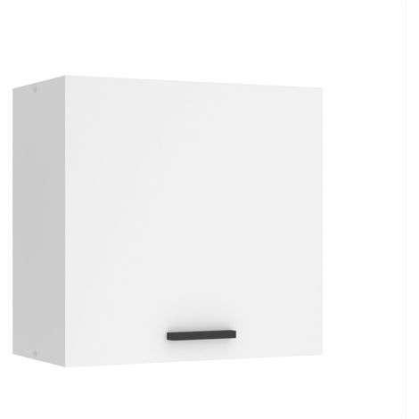 BELINI Meuble Haut Cuisine SG60 I Meubles de Cuisine - Mural, Rangements, 1 Porte I Taille: 29,6 x 60 x 58 cm I Armoire Murale avec Poignée en Métal I Couleur: Blanc Mat (1/5)