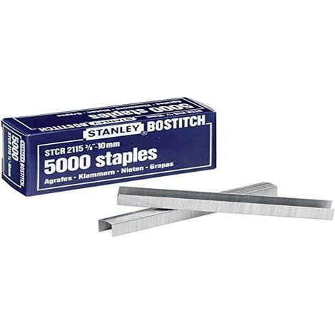 Agrafes Bostitch B8 gris métallique 10 mm 5000 pièces