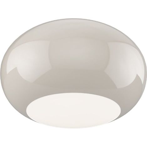 Plafoniera vetro soffiato tortora top light casper 1218 pl42 to e27 led