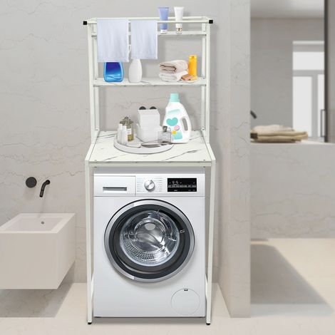 Scaffale wc, scaffale bagno, scaffale lavatrice, scaffale bagno a 3 piani (1/5)