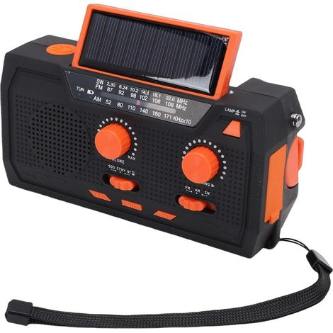 Radio Météo d'urgence avec AM FM SW NOAA, Chargeur de Téléphone (1/5)