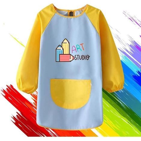 Tablier de Peinture - Enfants - Imperméable - Manches Longues - Confortable - 8-12 Ans (1/4)