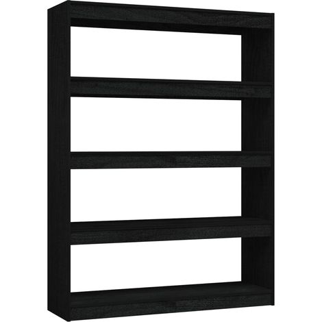 Maison Exclusive - Bücherregal/Raumteiler Schwarz 100x30x135,5cm