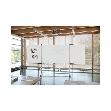 Magnetoplan ferroscript-Klapptafel mobil, dreiteilig, 1800 x 1200 mm