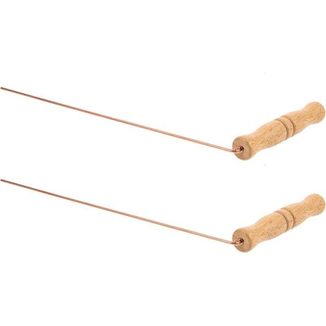 Set de de Sourcier Légères et Fiables Lot de 2 en Cuivre Pur en Bois et Laiton pour Chasse aux Fantômes et Prospection (1/5)