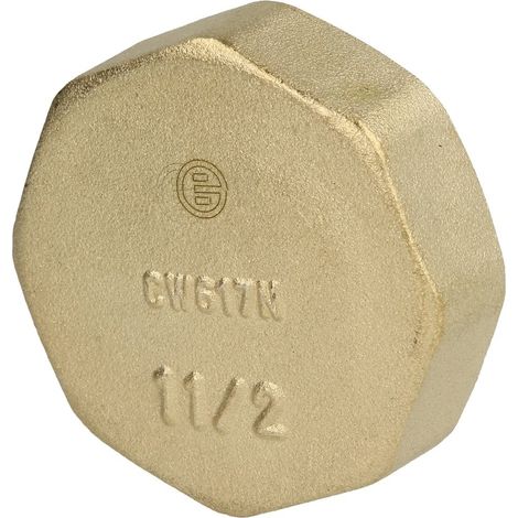 Bonnet 1 1/2’’ hexagonal laiton nu