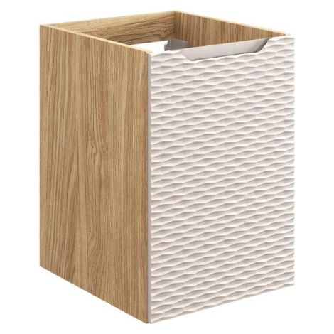 Armoire latérale - H 57 x L 40 x P 46 cm - Wavy Beige - Livraison gratuite (1/3)