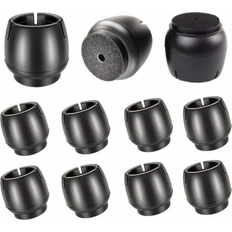Protection Pied De Chaise, Silicone Capuchon Pied Chaise, 12Pcs Rond Protege Pied De Chaise Pour Les Jambes De Chaise -12-16Mm (1/5)