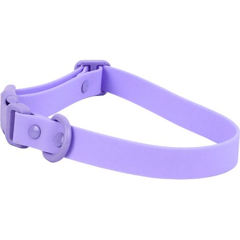 Collier ajustable pour chien, imperméable, antirouille, facile à nettoyer, souple et confortable, en PVC violet, 31-50 cm. Convient aux chiens, chats et autres animaux de compagnie. (1/5)