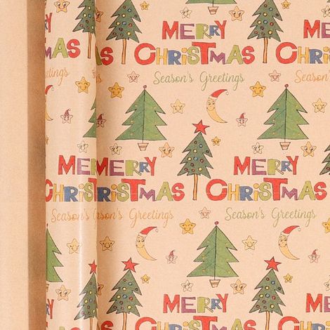 Rouleaux de papier cadeau de Noël - 43 cm x 3 m/rouleau - Parfaits pour emballer les cadeaux de Noël et réaliser des décorations festives, notamment pour décorer un sapin de Noël. (1/5)