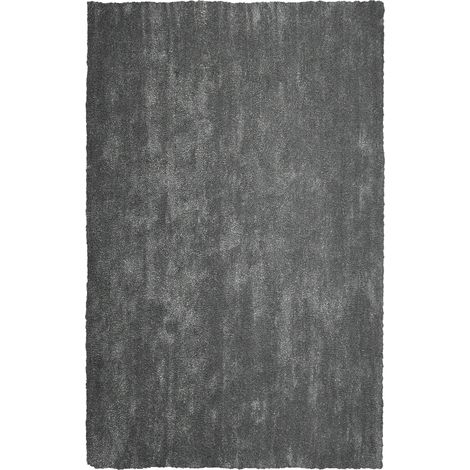 Shaggy-Teppich DEMRE Dunkelgrau 200 x 300 cm